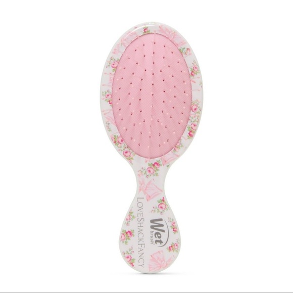 NWT Goody x LoveShackFancy Pink Floral Mini Detangler Hairbrush - Picture 5 of 8